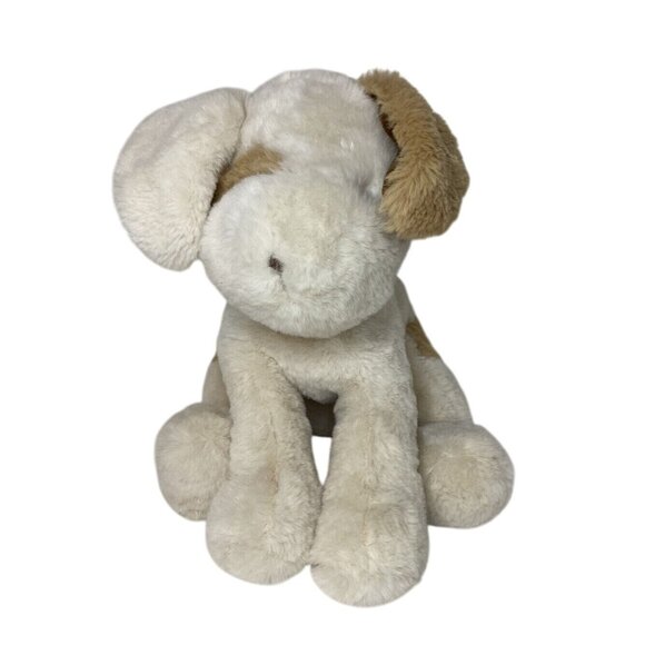 BUNNIES BY THE BAY NIBBLE DOG Skipit Floppy White Tan Brown Sitting 13" Plush - Picture 2 of 7